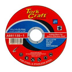 Cutting Disc Metal & Ss 115 X 1.6 X 22.2 Mm