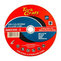 Cutting Disc Steel And Ss 230 X 1.6 X 22.22mm