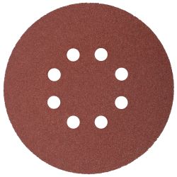 Sanding Disc 150mm 60 Grit With Holes 10/pk Hook And Loop
