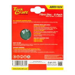 Fibre Disc 115mm 24 Grit 5 Pack