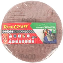 Dura Mesh Abr.disc 150mm Hook And Loop 400grit 3pc For Sander Polisher