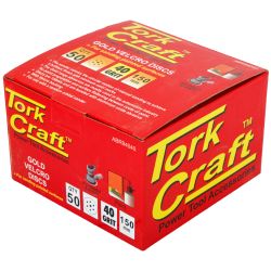 Gold Disc (50 Pieces) 40 Grit 150mm X 6+1 Holes Hook And Loop
