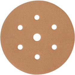 Gold Disc (50 Pieces) 220 Grit 150mm X 6+1 Holes Hook And Loop