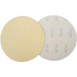Gold Disc (50 Pieces) 120 Grit 150mm Without Hole Hook And Loop