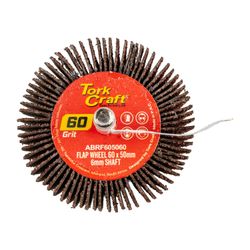 Flap Wheel 60 X 50 X 6mm Shaft 60 Grit Per Each