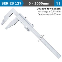 Vernier Caliper 2000mm 0.14mm Acc. 200mm 0.02mm Grad S/steel