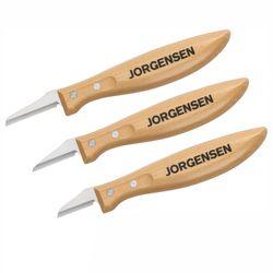 Jorgensen 3pc Whittling Knife Set Incl. 1-1/4' / 1-1/2'/1-3/4' Knives