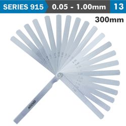 Long Feeler Gauge 300mm 0.05-1.00 13 Leaves Din2275