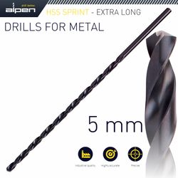 Hss Drill Bit 5mm 195 X 135 Extra Long