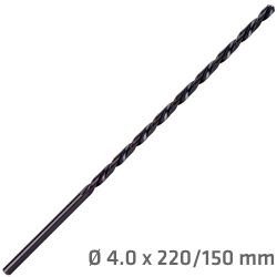 Hss Drill Bit 4mm 220 X 150 Extra Long