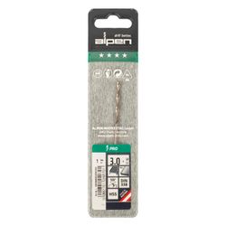 ALPEN Pro Hss 3mm Drill Din 338 Rn 135 Split Point Plastic Wallet (1