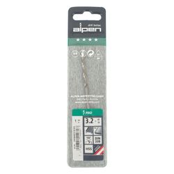 ALPEN Pro Hss 3.2mm Drill Din 338 Rn 135 Split Point Plastic Wallet (