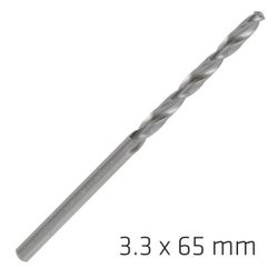 ALPEN Pro Hss 3.3mm Drill Din 338 Rn 135 Split Point Plastic Wallet (