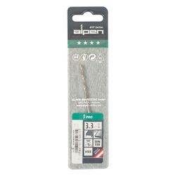 ALPEN Pro Hss 3.3mm Drill Din 338 Rn 135 Split Point Plastic Wallet (
