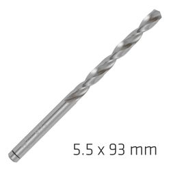 ALPEN Pro Hss 5.5mm Drill Din 338 Rn 135 Split Point Plastic Wallet (