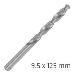 ALPEN Pro Hss 9.5mm Drill Din 338 Rn 135 Split Point Plastic Wallet