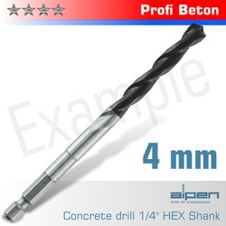 Concrete Profi Beton Drill Bit 4mm Hex Shank