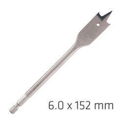 ALPEN Spade Bit 6mmx152mm