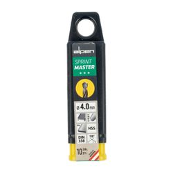Hss Sprint Master 4.0mm 10-pack Hang Tag Din 338 ALPEN Drill Bits