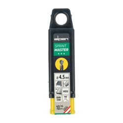 Hss Sprint Master 4.5mm 10-pack Hang Tag Din 338 ALPEN Drill Bits