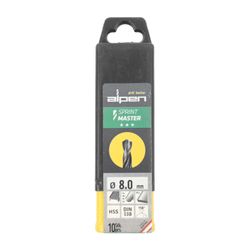 Hss Sprint Master 8.0mm 10-pack Hang Tag Din 338 ALPEN Drill Bits