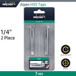 Hss Hand Tap Set Imperial G 1/4' Pouched