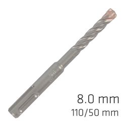 Force X 8.0 X 110/050 Sds-plus Rebar Drill Bit X4 Cutting Edges - Bulk