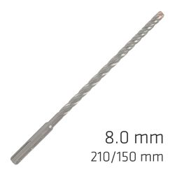 Force X 8.0 X 210/150 Sds-plus Rebar Drill Bit X4 Cutting Edges - Bulk