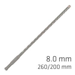 Force X 8.0 X 260/200 Sds-plus Rebar Drill Bit X4 Cutting Edges - Bulk