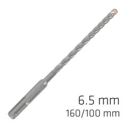Force X 6.5 X 160/100 Sds-plus Rebar Drill Bit X4 Cutting Edges
