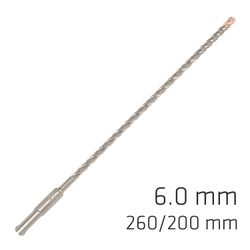 Force X 6.0 X 260/200 Sds-plus Rebar Drill Bit X4 Cutting Edges