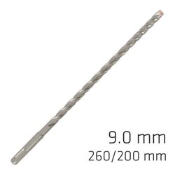 Force X 9.0 X 260/200 Sds-plus Rebar Drill Bit X4 Cutting Edges