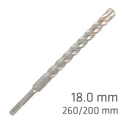 Force X 18.0 X 250/200 Sds-plus Rebar Drill Bit X4 Cutting Edges