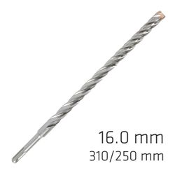 Force X 16.0 X 310/250 Sds-plus Rebar Drill Bit X4 Cutting Edges