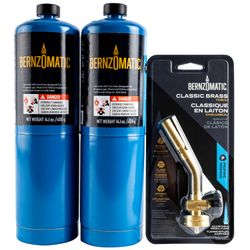 Combo Pack 2 X Propane Cylinder C/w Pencil Flame Torch