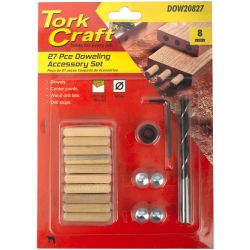 Doweling Accessory Kit 8mm - 27 Piece (birch Wood)