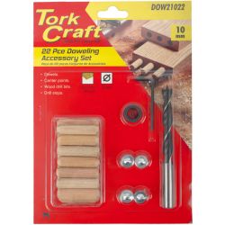 Doweling Accessory Kit 10mm - 22 Piece (birch Wood)