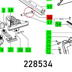 Cup Square Bolt Din 603-m6x40-4.6