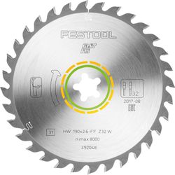 Saw Blade Hw 190x2,6 Ff W32