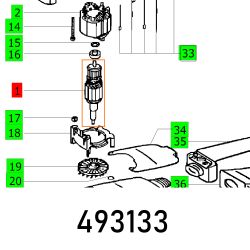 Armature 230v Rs 100 230v Et-bg