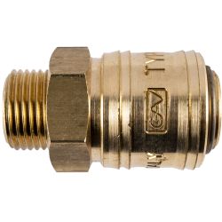 Brass Male Quick Coupler 3/8'm German