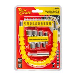19 Piece Flex. Shaft & Nutsetter Set