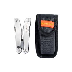 Multitool Silver Mini With Led Light With Nylon Pouch In Blister