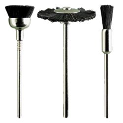 Assorted Black Bristle Brushes. 3pcs