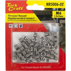 Thread Repair Kit M6 X 1.0 X 1.5d Repl. Inserts For Nr5006