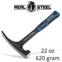 Hammer Brick 620g 22oz Ultra Steel Handle REAL STEEL