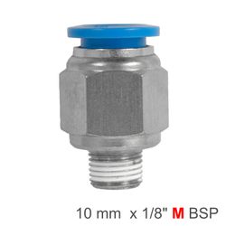 Pu Hose Fitting Straight Stud10mm-1/8 M