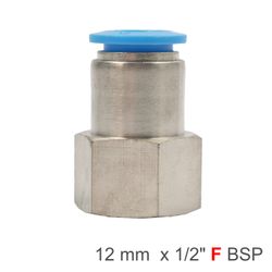 Pu Hose Fitting Straight Stud 12mm-1/2 F