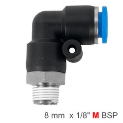 Elbow 8mm-1/8 M Pu Hose Fitting