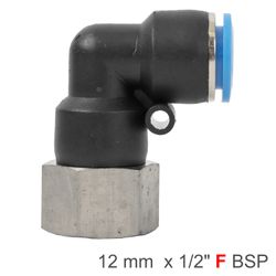 Pu Hose Fitting Elbow 12mm-1/2 F